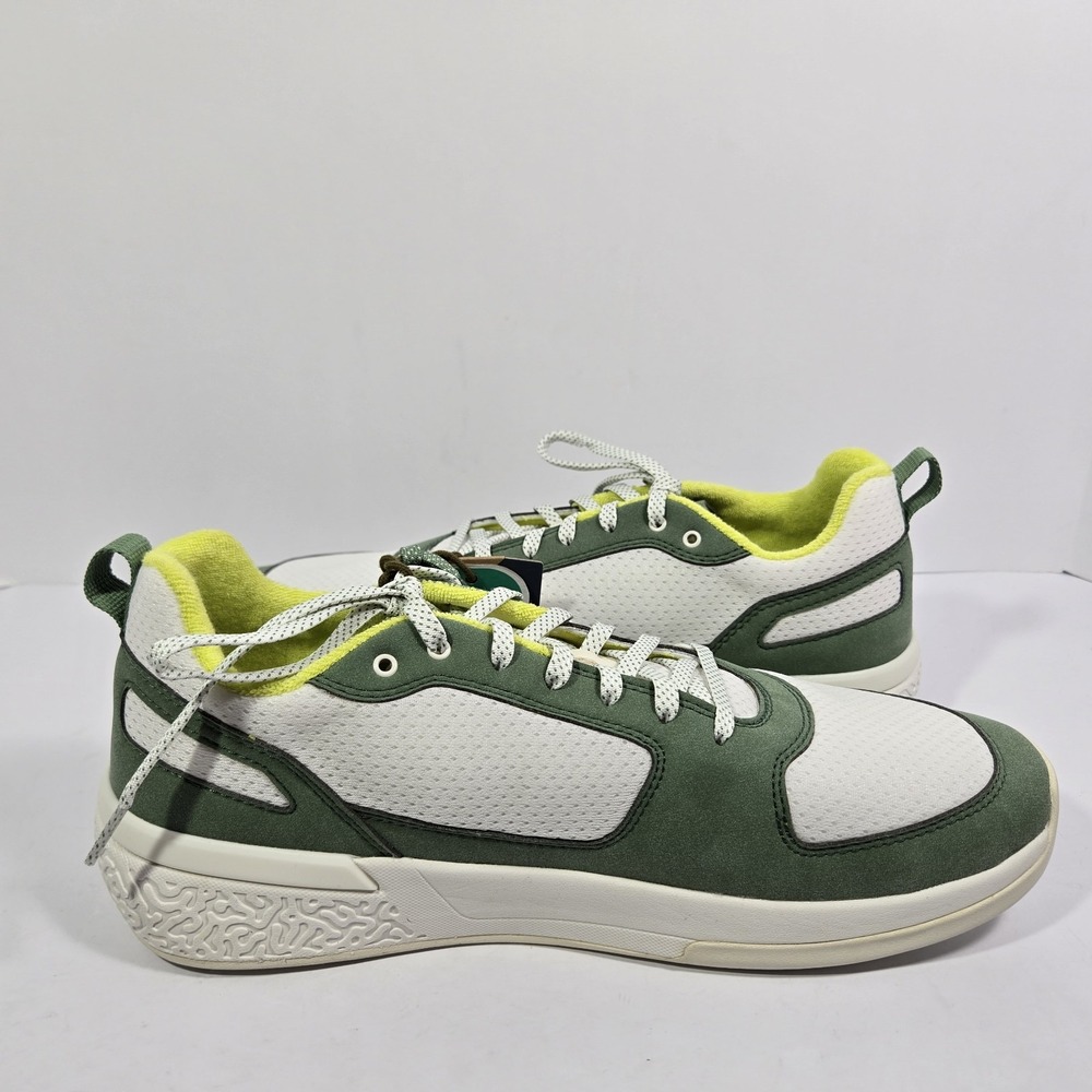Olukai Anau Pickleball Court Sneakers Shoes Men's 11 Bright White Leaf Green NEW - Picture 4 of 6